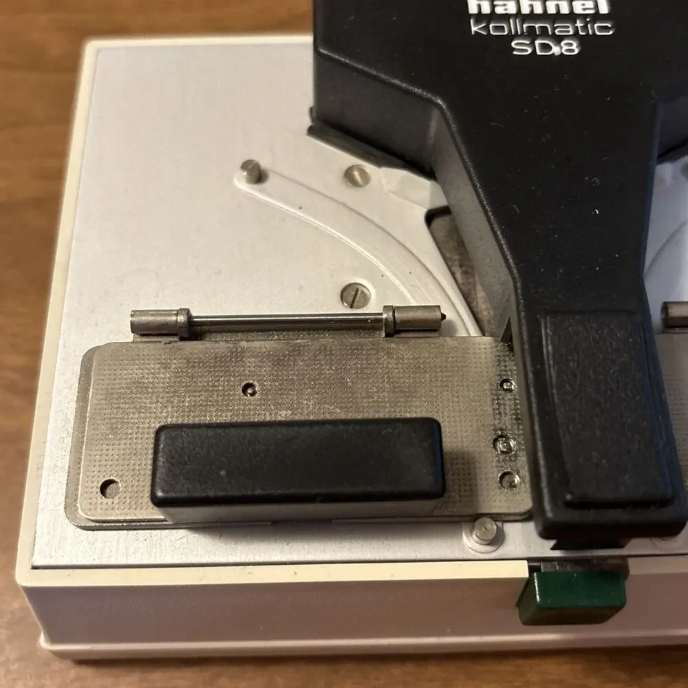 HAHNEL kollmatic SD8 motorized film splicer klebe presse - Standard & Super 8